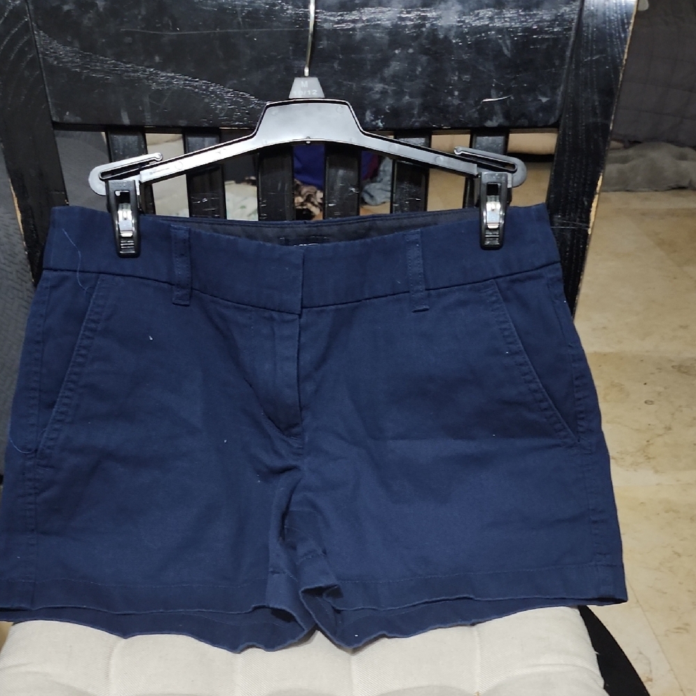 J. Crew Dark Blue Women's Blue Shorts By J.Crew Used Good Conditu9n Size O